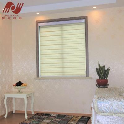 China High quality 100%polyester home day and night UV protection handbook horizontal custom zebra blinds for sale