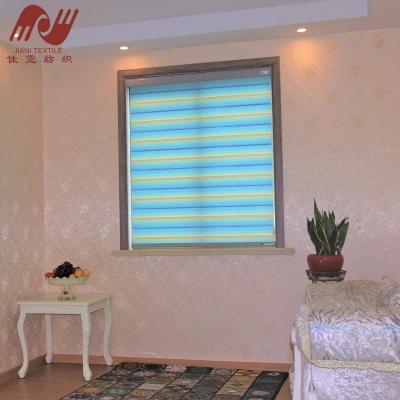 China Wholesale UV gradient color100% polyester transparent protection mesh zebra roller blind blind for living room for sale