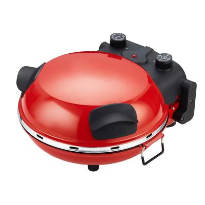 China Kleine keukenapparaat 12 inch draaiende elektrische pizza maker Te koop