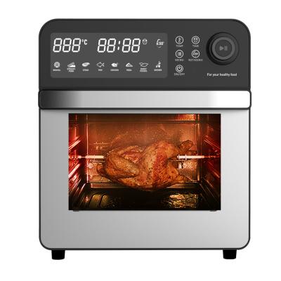 China 7L 12L 24L de aço inoxidável Fritadora de ar digital Função de vapor Forno de torradeira sem óleo à venda