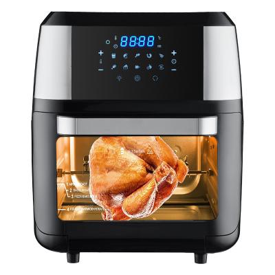 China Acero inoxidable 1800W freidora de aire 12 L 14L 24L Panel de control digital horno de freidora de aire al vapor en venta