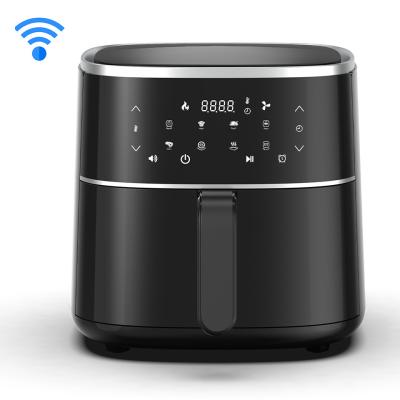 China Tuya Wifi Elétrico 3.5L 4L 5.5L 6.5L 8L 9L Smart Glass Free Oil Deep Fryer à venda