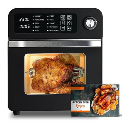 China Horno eléctrico de pizza asado horno de cocción parrilla deshidratado de acero inoxidable 15L freidora en aire en venta