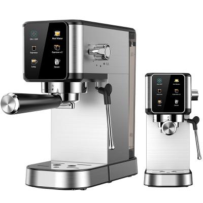 China Automatische Digital Home Thermoblock Verwarming Expresso Koffiemaker Stoom Draagbare Smart Italiaanse Espresso Koffiemachine Te koop