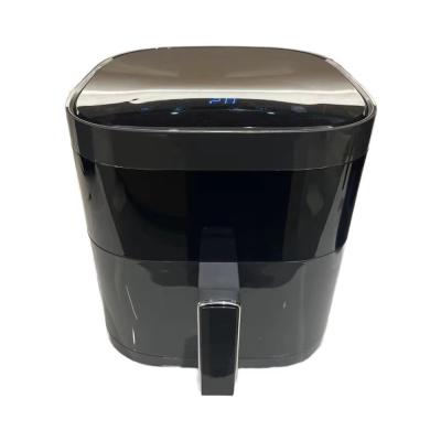 China Toque digital 6l Fritadora eléctrica de aire horno de acero inoxidable multifuncional pequeño cuadrado inteligente saludable para uso doméstico en venta