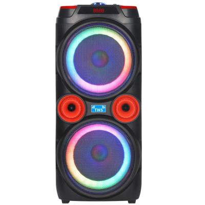 China 2022 Hot Sale Radio 2022 Subwoofer 10 Inch Boombox Speaker BT DJ Karaoke Stereo Dual Floating LED Light Speaker for sale