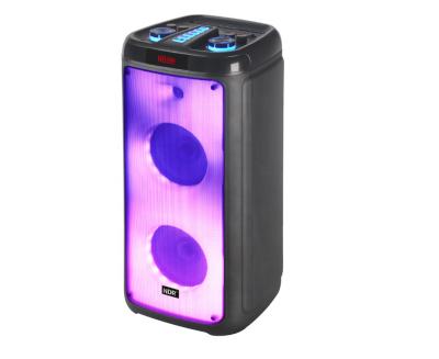 China 2022 Hot Selling Party Speaker BT Party Box Radio 2022 Dual Karaoke Portable Speaker 6inch Wireless With Flash Light for sale