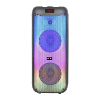 China Dual Blue-Tooth Portable J B L Fire 6.5 Inch Wireless Mini Speakers Lights Party Box Speakers for sale