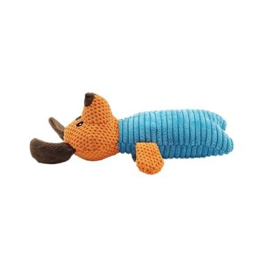 China Corduroy Stocked Chew Toys Customizable Squeaker Pet Plush Dog Toy JE220005 for sale