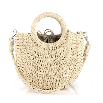 China Bohemian Bag Bohemian Bags Weave Straw Tote Woven Rattan Hand Purse Weave Straws Wicker Woven Totes Bohemia Beach Clutch Clips for sale