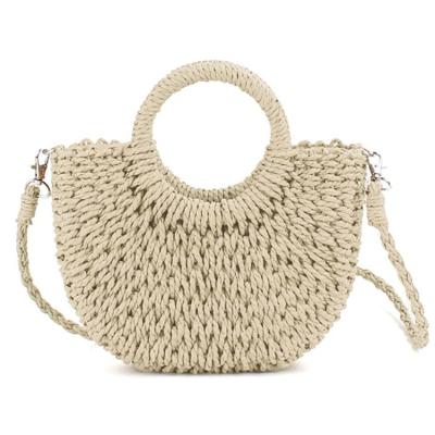 China Straw Bag Kid Lip Set Bohemian Matte Weave Handbag Woven Oem Diy Red Handmade Gold Tote Boho Handbags Sun Bags Box With Food Fake Cute for sale