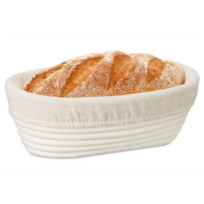 China Basket Proofing Stored For Baking Riser Banneton De Couche Round Pans Bread Box Home Kitchen Fabric Baker Small With Lid for sale