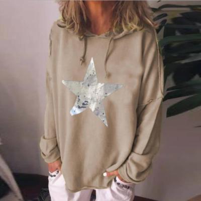 China Anti-pilling Anti-pilling K-noise Women Sweater Star Logo Cotton Fashion Long Sleeve Spring With A Hat Hoodies for sale