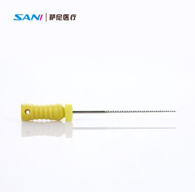 China Fichero dental de acero inoxidable del manual 21mm/25mm/28mm/31m m K para el RCT en venta