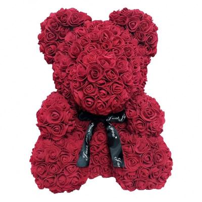 China Decorative wedding home flowers 2020 new birthday gift rose bear 40cm teddy bear teddy bear for sale