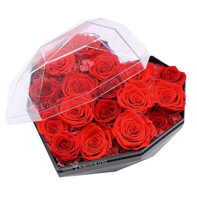 China Indor Decoration Women Gift Box Wholesale A Luxury Grade 100% Handmade Preserved Flower Rose for sale