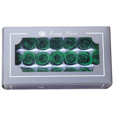 China DIY Flower Box Gift Box 2-3 Cm Beautiful Colorful Decorativeflower Preserved Rose Heads for sale