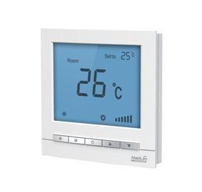 China White ABS HL2023 Fan Coil Digital Room Thermostat With LCD Display for sale