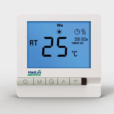 China Industrial 220V AC Remote Wireless Heating Thermostat with Blue Backlight for sale