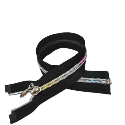 China Viable Factory Wholesale Nylon Roll Zipper Rainbow 8 Zipper for sale