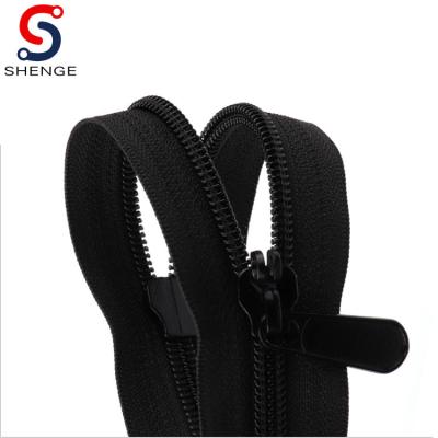 China Viable Explosion Proof Nylon Zipper Double Tooth Lock Zipper For Rafah Advisory Suitcase Outdoor Bag for sale