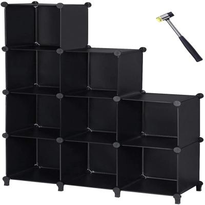 China DIY Cabinet Closet Organizer Shelf Storage Cubes Sustainable Plastic Storage Organizer for sale