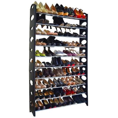 China Modern 10 Tier Shoe Racks Shoe Display Rack Space Saving Shoe Shelf for sale