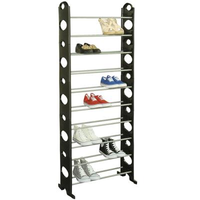 China 10 Row Shoe Rack Modern Shoe Racks For Shop And Metal Shoe Rack for sale