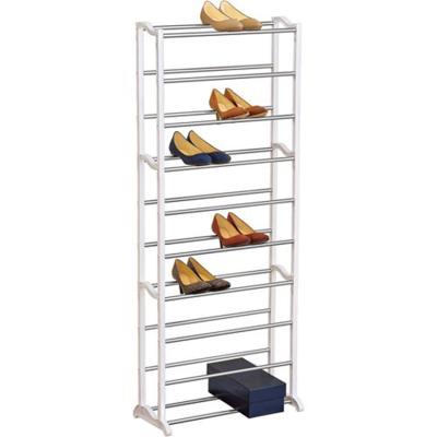 China Modern 10-Tier Shoe Racks Shoe Rack Organizer Mental Space Saving Shoe Shelf for sale