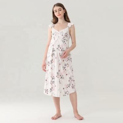 China High Quality Breathable Patchwork Casual Maternity Pink Lace Women Clothing Vintage OEM Maternity Dress for sale