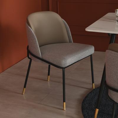 China (Other) Nordic Light Luxury Adjustable Metal Chair Family Dining Chair Simple Modern Casual Dining Chair for sale