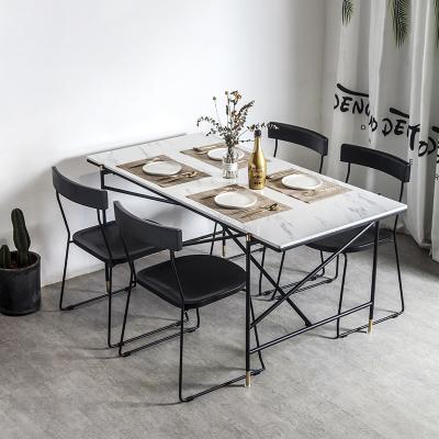 China 2021 High Quality Modern Design Modern Furniture Dining Room Marble Home Dining Table Sets for sale