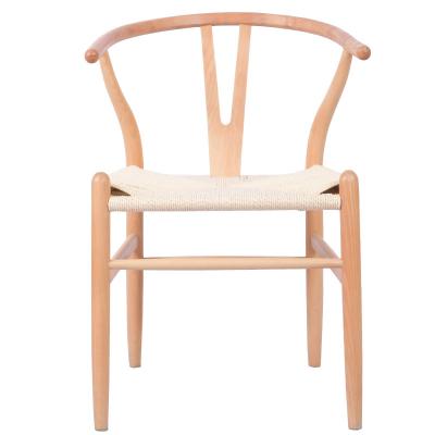 China Modern Creative Chinese Dining Chair Solid Nordic Modern Cackrest Solid Wood Rattan Leisure Chair for sale