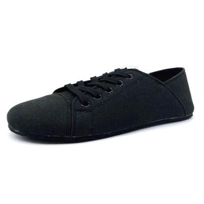 China CUSHIONING Handmade Black Canvas Barefoot Shoes for sale