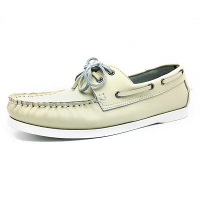 China Anti-odor European Fashionable Men Boat Shoes Platform Leather Shoes for sale