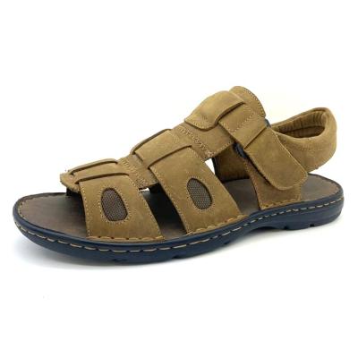 China Anti-odor Summer Handmade Men Leather Sandal for sale