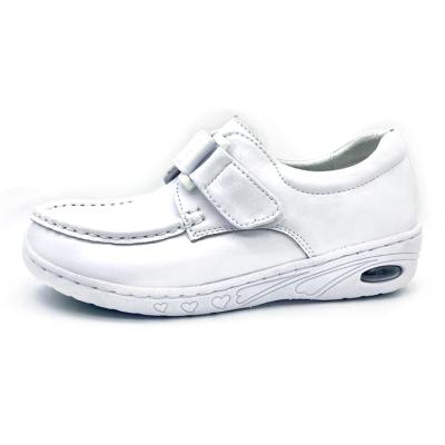 China Anti-odor Women Hospital White Leather Nurse Uniform Shoes for sale