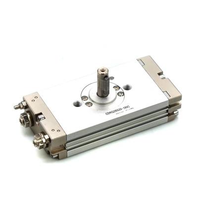 China Hotels CRQ2 Series Compact Rotary Actuator 90 180 360 Degree Pneumatic Air Cylinder CDRQ2BS for sale