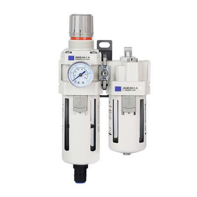 China AC Modular Series Pneumatic Lubricator Regulator Construction Material Compressed Air Source Combination Air Filter Air Source Treatment Units for sale