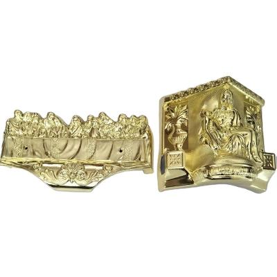 中国 Factory Supply Attractive Price Coffin corner Casket Accessories Cheep Coffin Handles Model 9-A# 販売のため