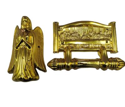 China COFFIN ORNAMENT FUNERAL SUPPLIER Coffin Corner coffin handle model Angle+plate A en venta