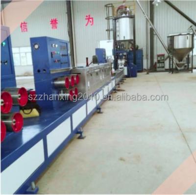 China Producing PET/PP Packing belt PET/PP twin-screw belt production line (twin screw outpurt 2 belts) for sale