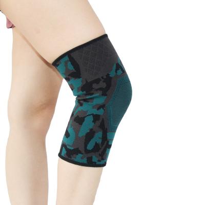 China Universal Sports Anti Slip High Quality Nylon Knee Pad Elastic Breathable Knitted Kneepad for sale