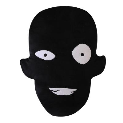 China Custom Creative Dark Lighting Plush Pillow Creative Black Soft Plush Toy for sale