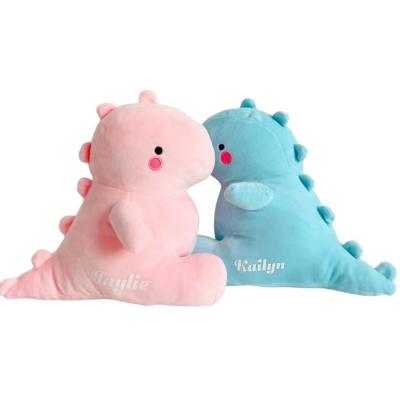 China Custom Wholesale Stuffed Plush Dinosaur Print Personalized Baby Souvenir Plushies Gift Toys for sale