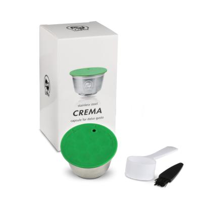 China ICAFILAS Dolce Enthusiast SS304 Refill Pod Sustainable Reusable Coffee Capsule With RICHER CREAM for sale