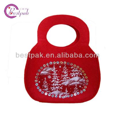 China Small Handled Custom Handmade Felt Tote Bags for sale