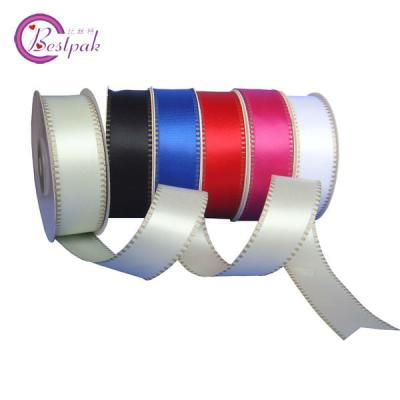 China Double Face Polyester Satin Colorful Fancy Ribbon With CE Certification for sale