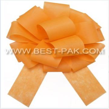 China Plastic metallic fancy pull ribbon bow for wedding and gift decoration for sale