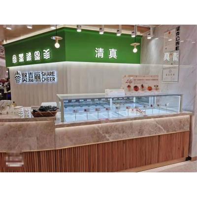 China Professional Single-temperature Dessert Display Refrigerator Cooler Cake Aircondition Counters Pastry Display Case for sale